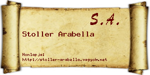 Stoller Arabella névjegykártya